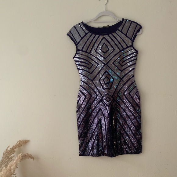 Purple Sequin BCBG Dress - Picture 1 of 1